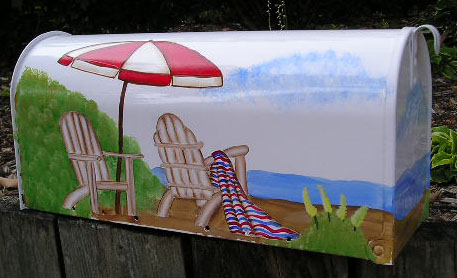 Hand painted mailbox