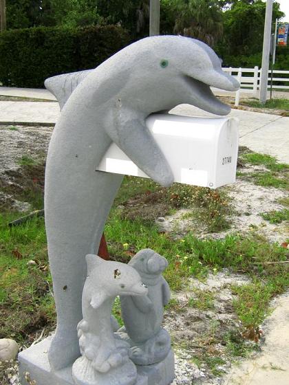 Dolphin Sculpture mailbox