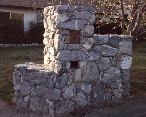 Stone (river rock) Mailbox